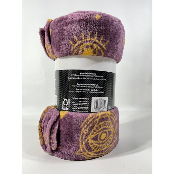 Halloween Mystical Constellation Plush Throw Blanket 50" x 60" - Picture 5 of 9